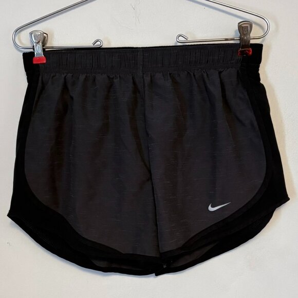 Nike Women's Dri-FIT Tempo Heather Grey Black 3" Running Shorts w Liner - Picture 1 of 5